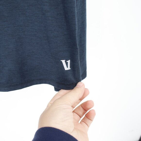 vuori sweatshirt Mens large Ease Performance Half Zip 2.0 blue polyester blend - Picture 2 of 9